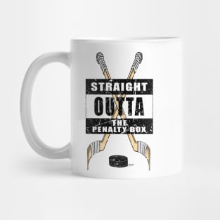 Funny Straight Outta The Penalty Box Hockey Mug